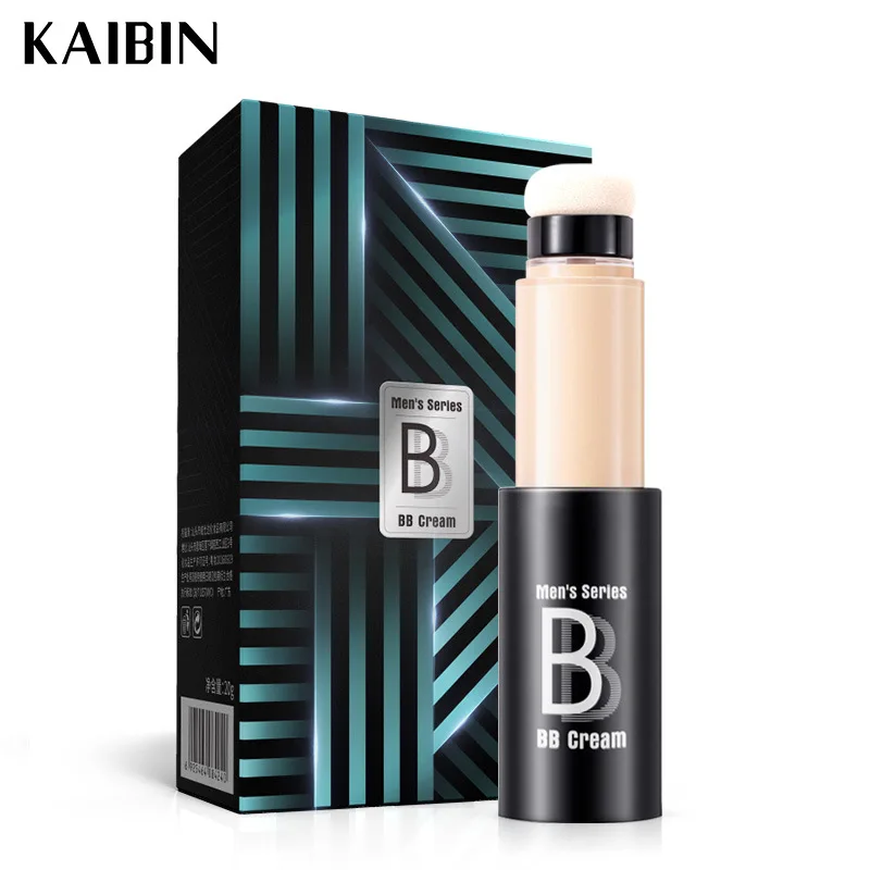 

Kaibin men air cushion bb cream stick waterproof long lasting mens makeup foundation cream wheat natural color, Natural , wheat