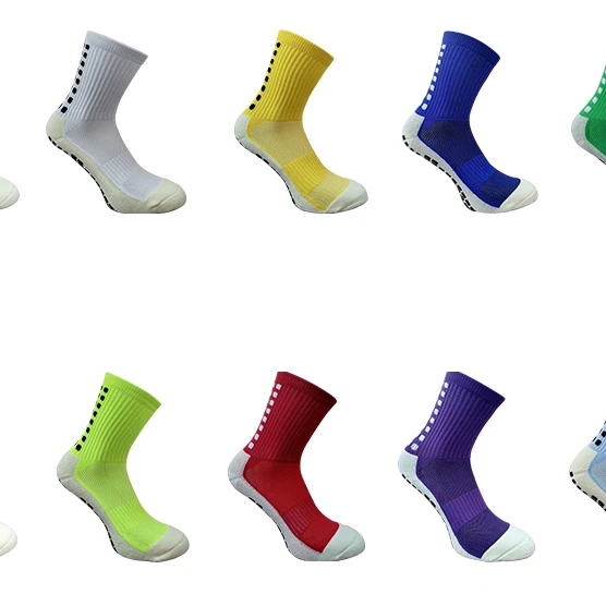

Wholesale Anti Slip Sock Non Slip Soccer Athletic Sport Football Grip Socks for Men, 11 colors