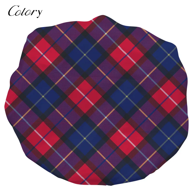 

Colory Women Matching Onesie And Bonnets Bath Shower Cap Hair Washing Shield, Customized color