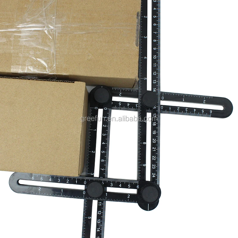 Metal Folding Ruler Angle Measurement Template Tools Aluminum Alloy