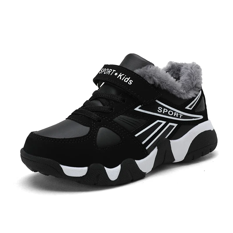 

Boys cotton shoes winter plus velvet children's sports shoes