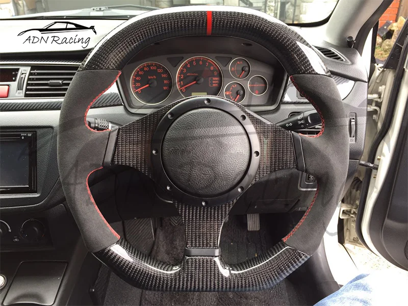 Custom Carbon Fiber Steering Wheel For Mitsubishi Lancer Evo 7 8 9 Buy For Mitsubishi Lancer Evo 7 8 9 Evo Steering Product On Alibaba Com