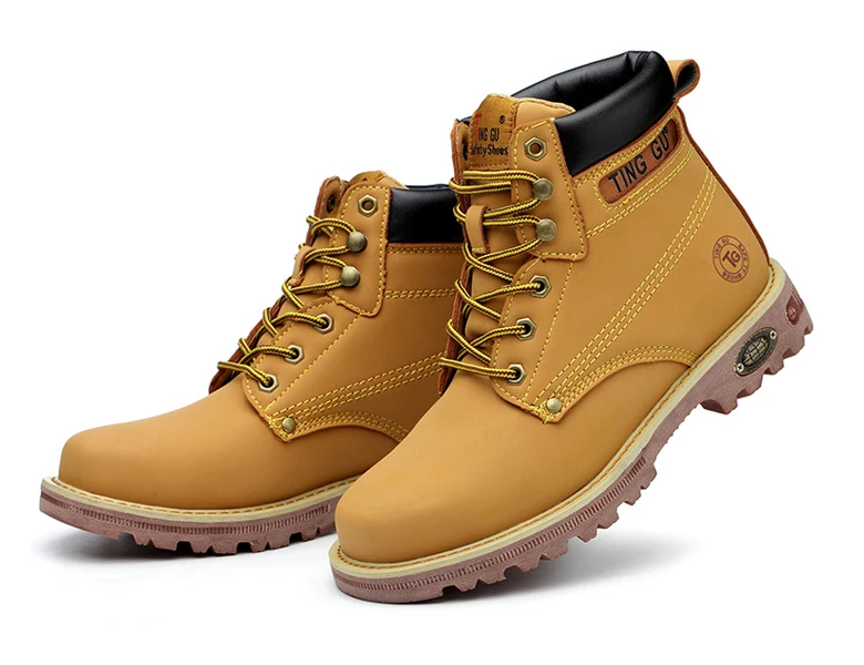 

Wholesale Trend Safety Shoe With Steel Toe Puncture Proof Anti-static Security Safety Shoe For Men, Brown;black