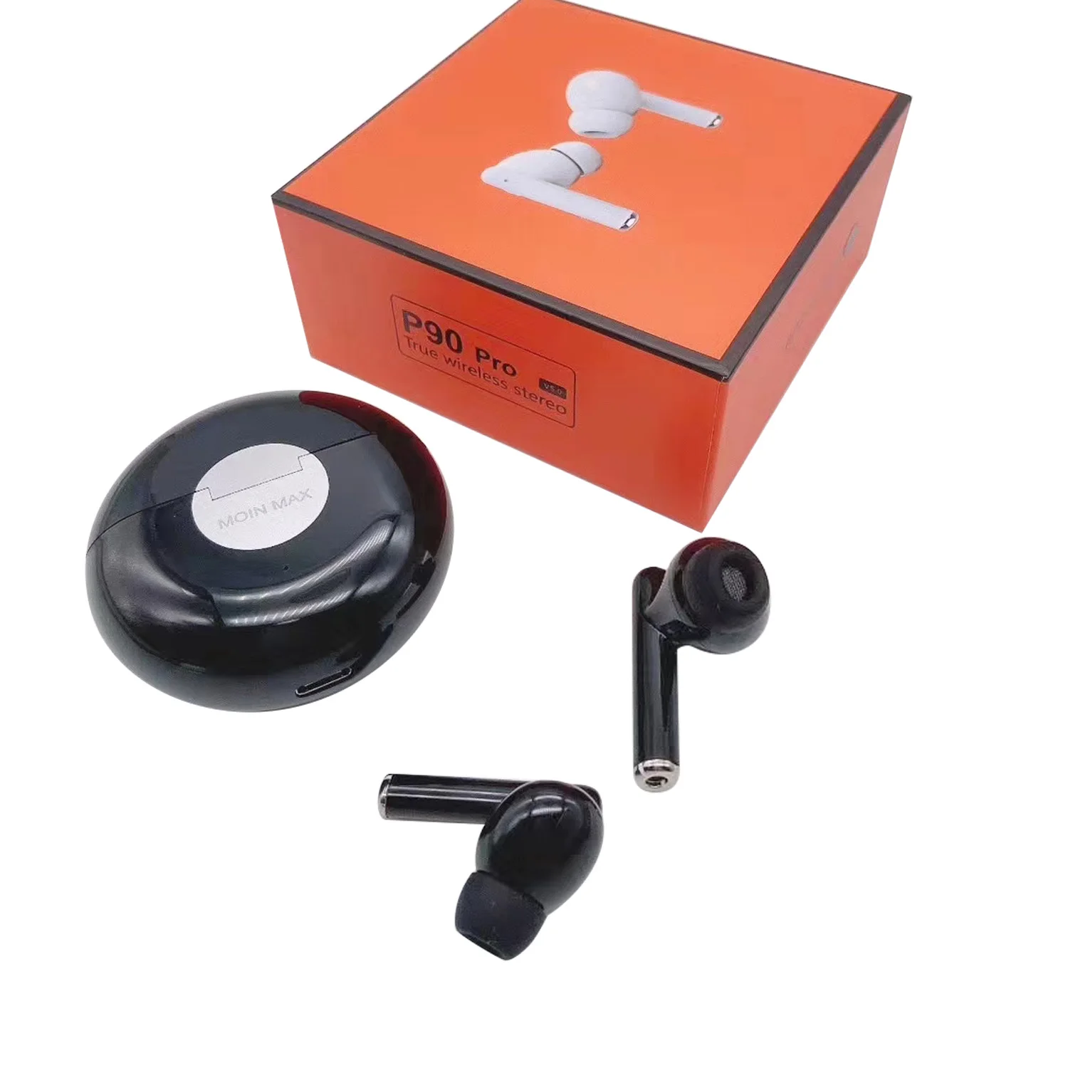 

2020 TWS P90 PRO Earphone Wireless Earbuds noise cancleling Sport Headset For outdoor, White/black