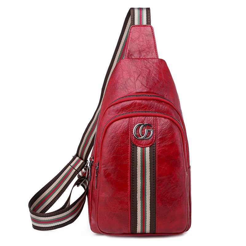 
Factory Direct Smart Crossbody Sling bag Man Messenger for Women PU Leather Shoulder Chest Bag 