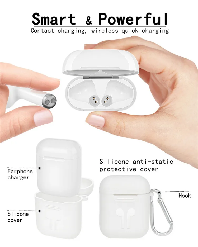 i9s tws bluetooth 5.0 headphones stereo earphone wireless earbuds with mobile phone - ANKUX.COM