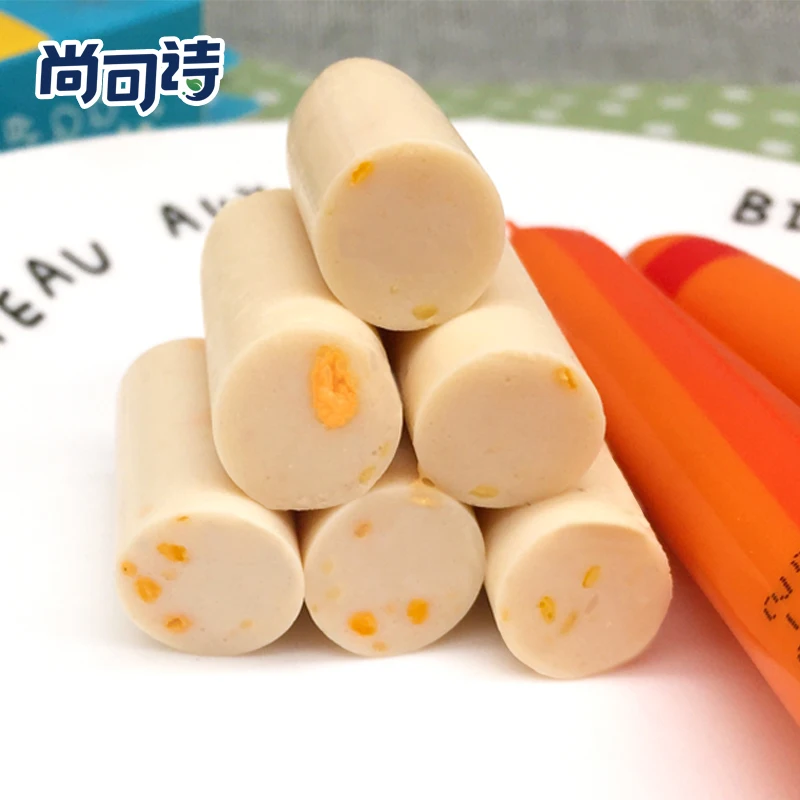 
Fine texture healthy nutritive cod fish sausage for children 
