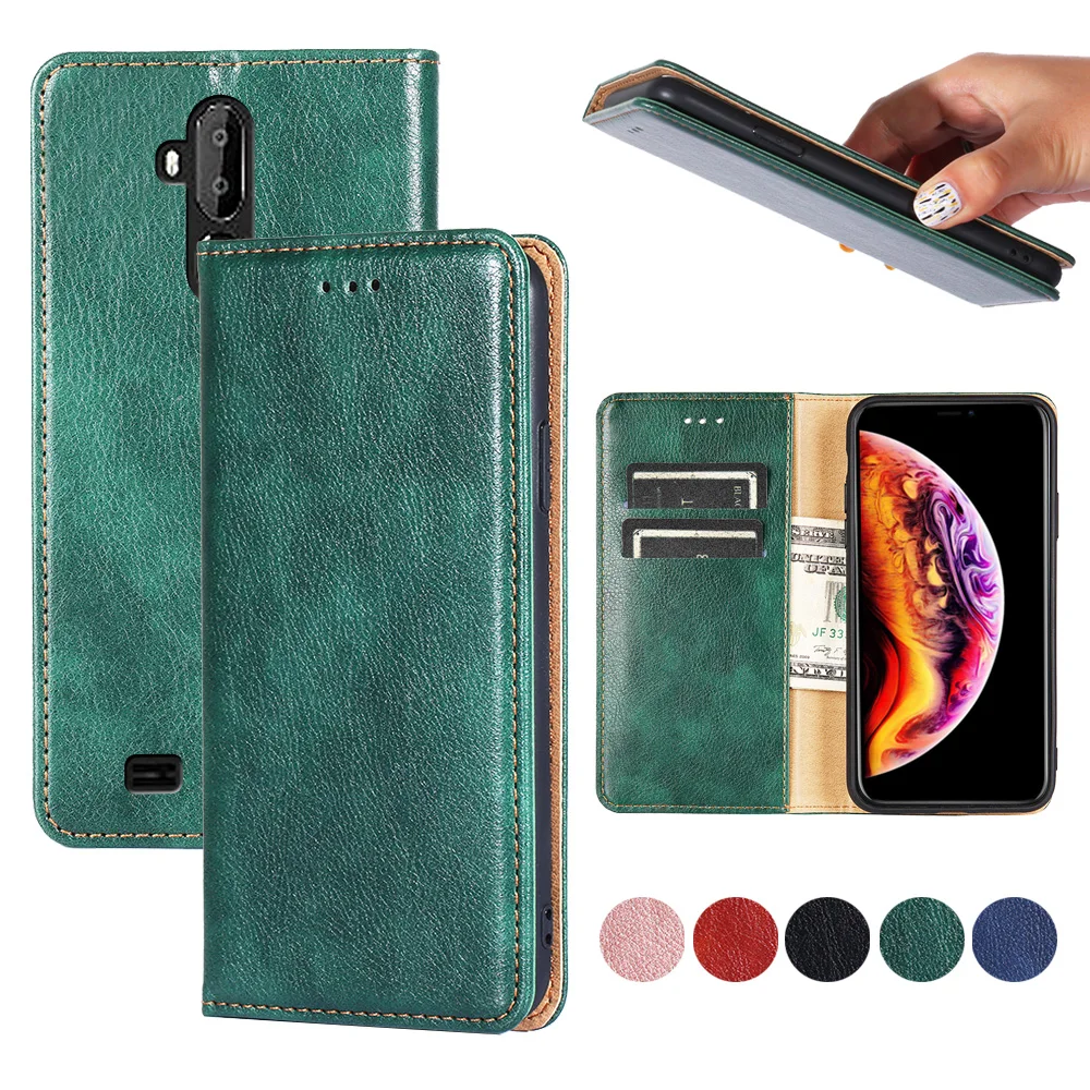 

Fashion Magnetic Card Flip Wallet Leather Cell Phone Case For Oukitel C17 C16 C12 C13 C15 Pro Mix 2 U22 Cover, 5 colors for your choose