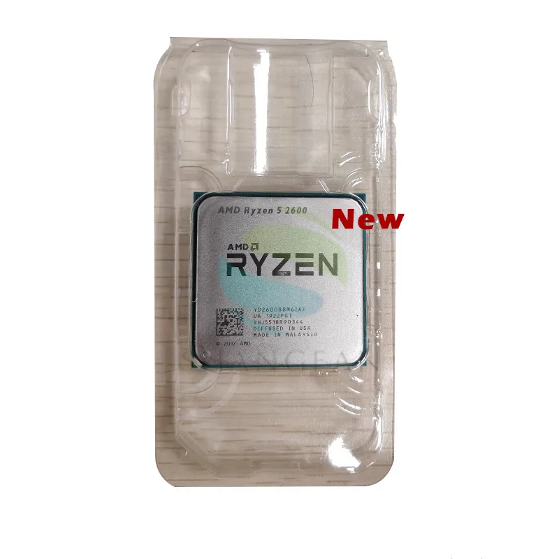 

New For Ryzen 5 2600 R5 2600 3.4 GHz Six-Core Twelve-Core 65W CPU Processor YD2600BBM6IAF Socket AM4