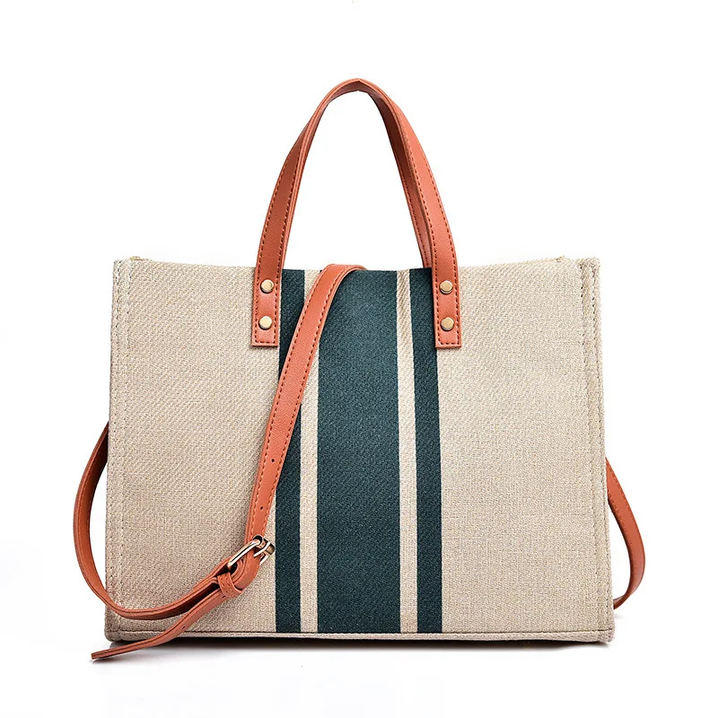 

Shoulder Briefcase Work Bag Ladies famous brands Designer handbags for women fashion canvas tote, Black,green,brown