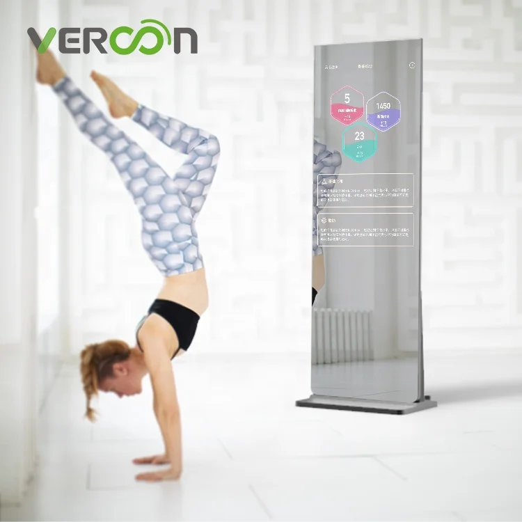 

Vercon Home Gym Smart Fitness Workout Smart Interactive Mirror For Sale