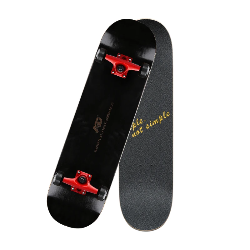 

Canadian maple deck 95A PU wheels 9ply high quality skateboard support tricks for skillers