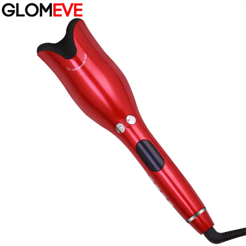 

Automatic Hair Curler Professional Curling Iron Curls Waves Electric LCD Display Ceramic Curly Wand Roller Rotating Styling Tool, Red,black,white,blue