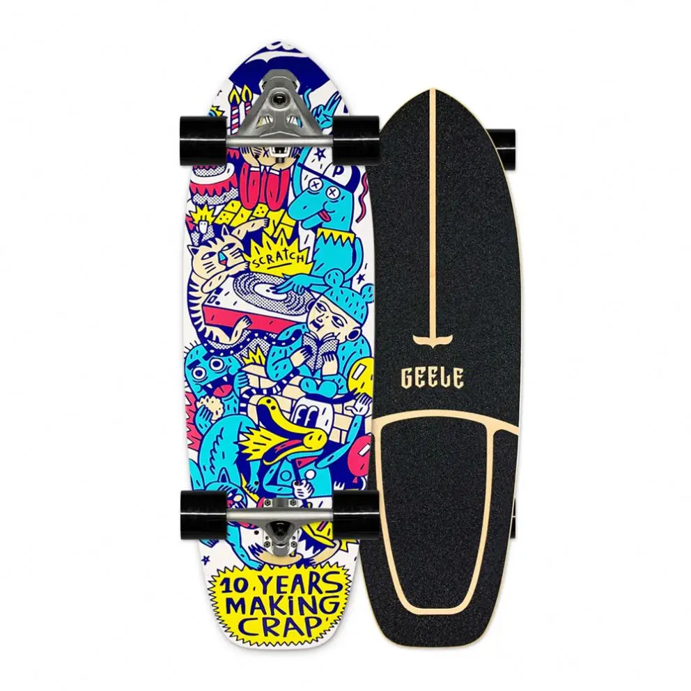 

Carver Skate Board Land Surfing C4 Yougster Professional Geele Skateboard