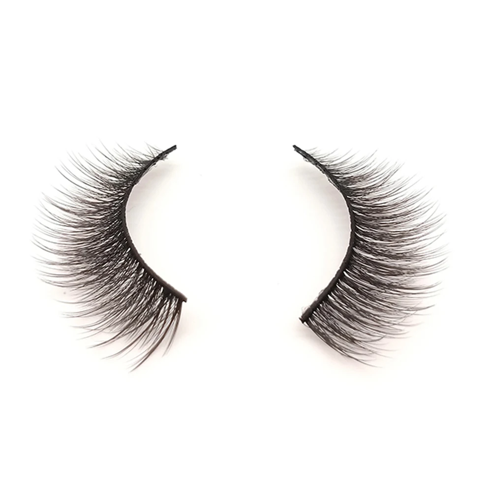 

Wholesale Natural Volume Eye Lashes Manufacturer Double 3D Silk Faux Mink Fake Premium Synthetic False Eyelashes