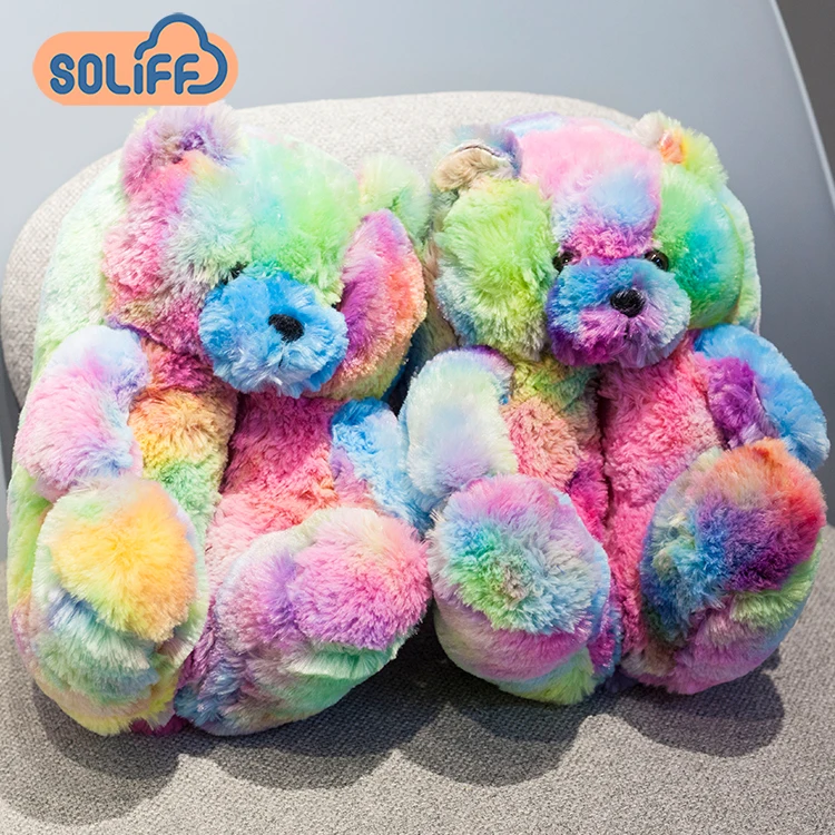 

teddy bear slippers wholesale fur teddy bear slippers