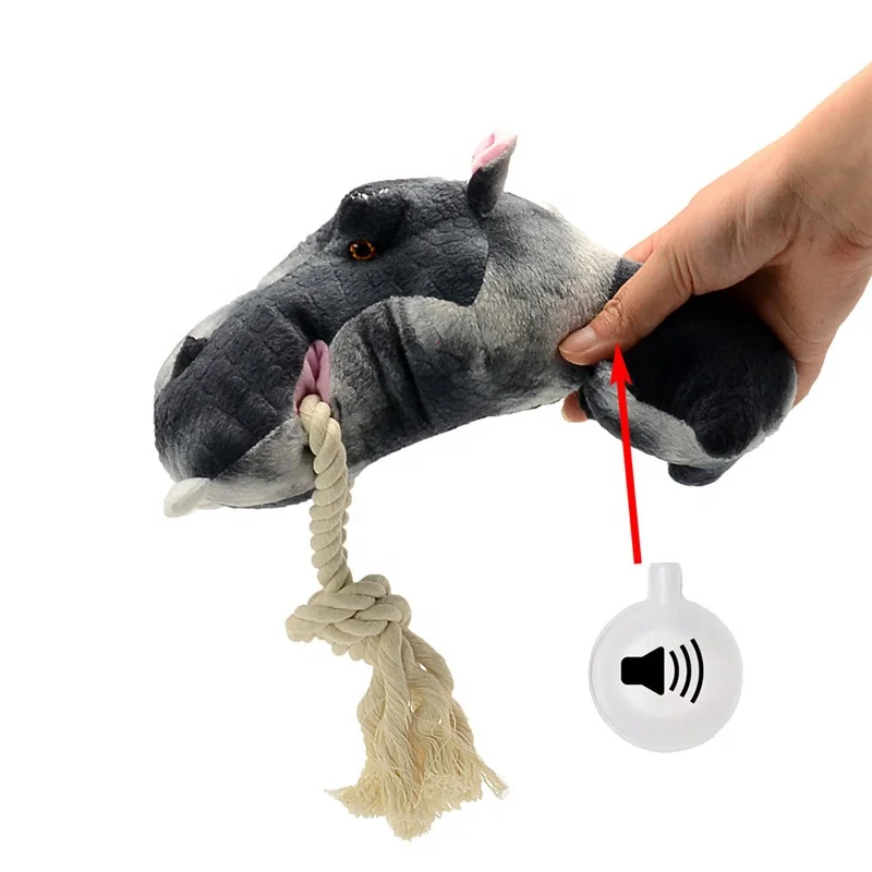 hot in amazon dog chewing pet toys hippo sounding toy resistant to bite grinding teeth toy