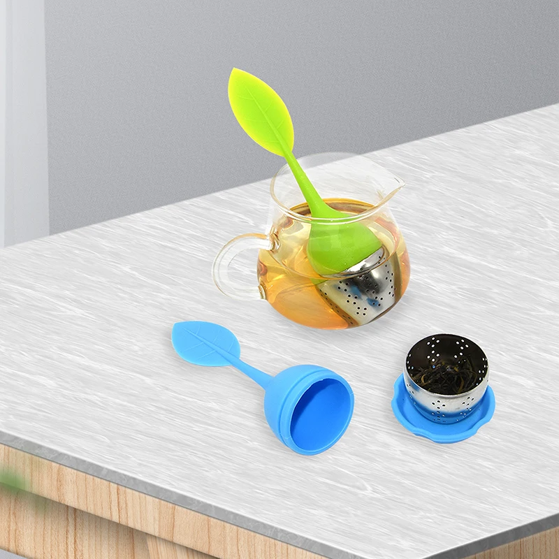 Wholesale Standard Silicon Handle Stainless Steel Tea Strainer Bpa Free