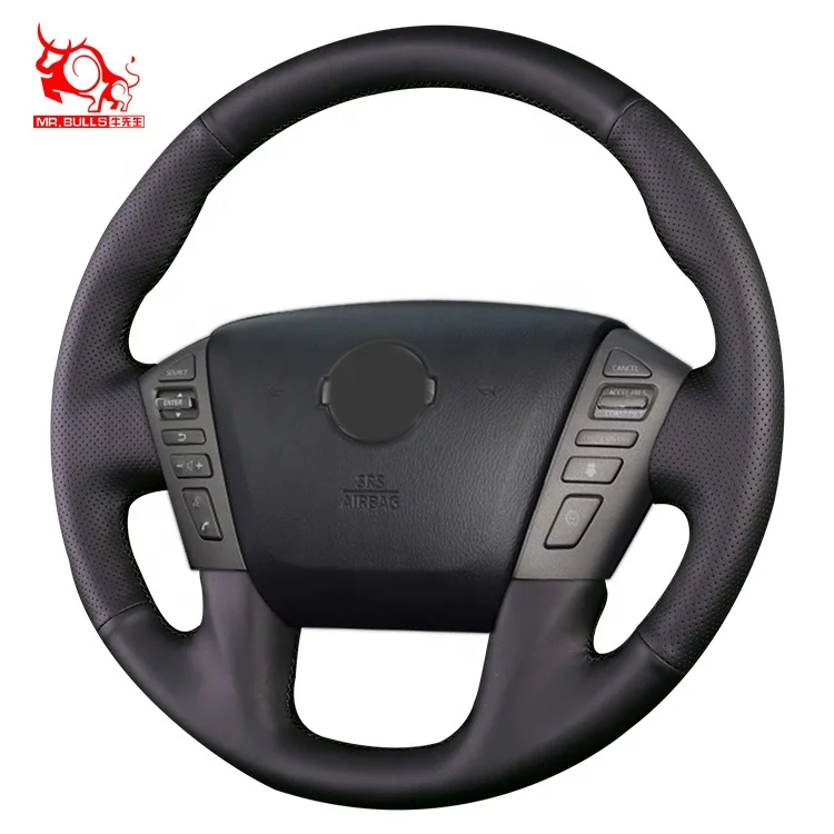 

car accessories car steering wheel cover leather steering wheel covers for Nissan Patrol, Customized color