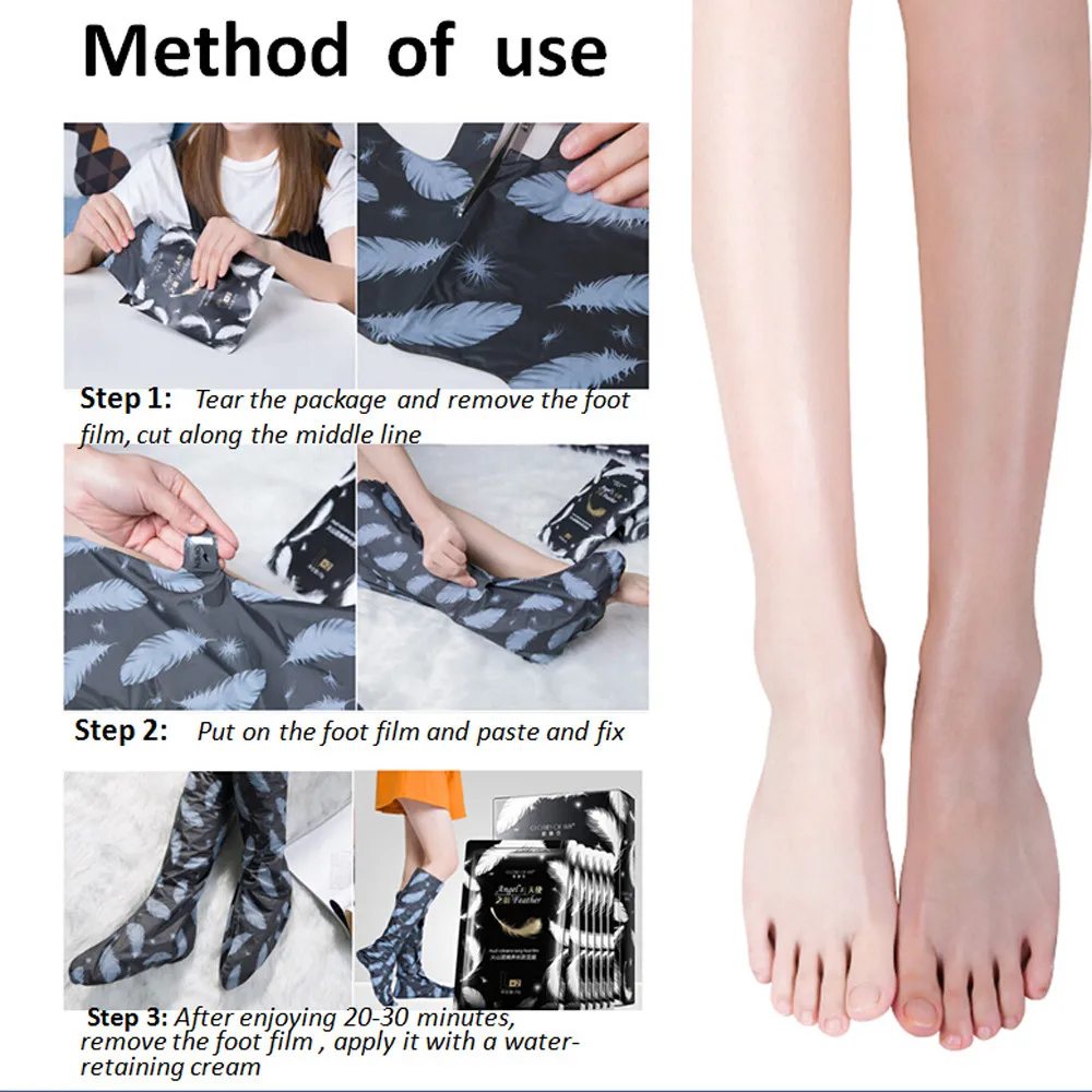 
Natural organic volcanic mud foot film exfoliating foot film private label foot film 
