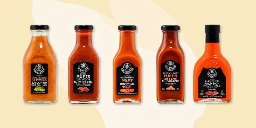 Murtilla-based sauce drizzled over seafood