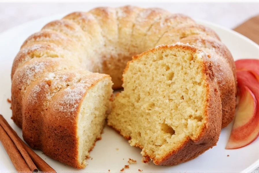 Professional baker measuring cinnamon for apple cake recipe with fresh ingredients