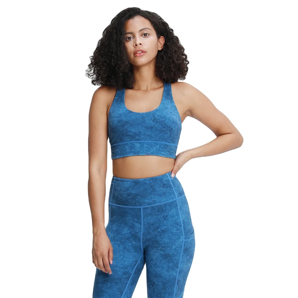 

2021 Manufacturer Premium Quality Custom Logo Lulu Yoga Bra Cross Back Sports Bra