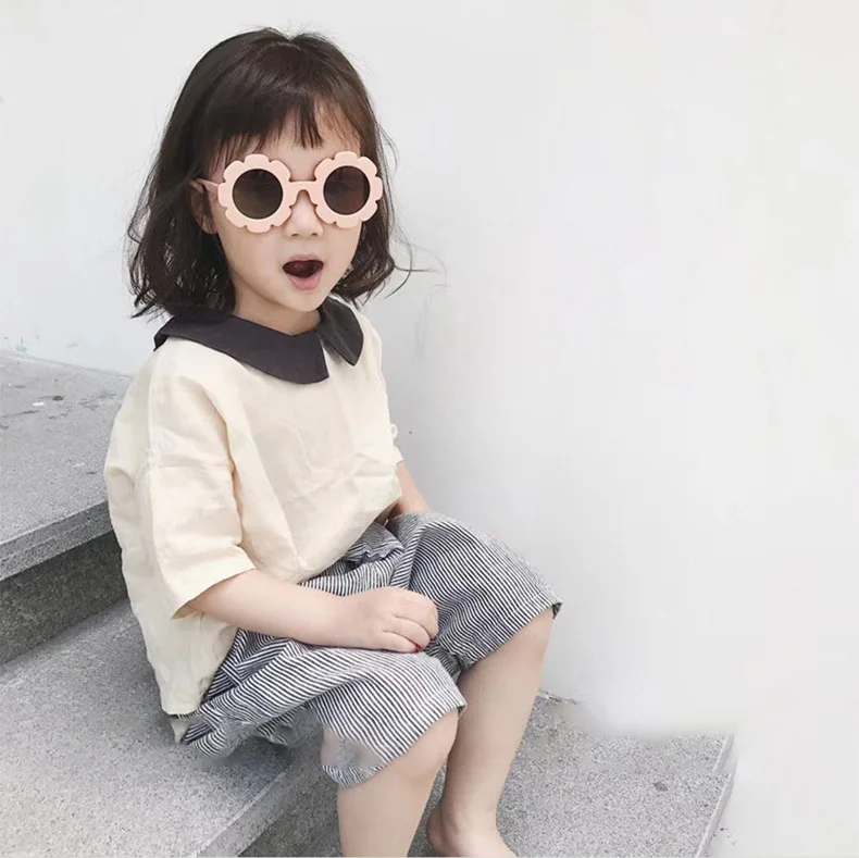 

Circular Flower Kids Sunglasses 2021 Fashion Design Sunglasses For Kids