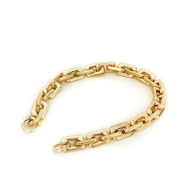 

Meetee B-C106 Bag Fashion Resin Thick Chain Mixed Gold Alloy Chains Bag Accessories Retro Acrylic Handbag Shoulder Strap
