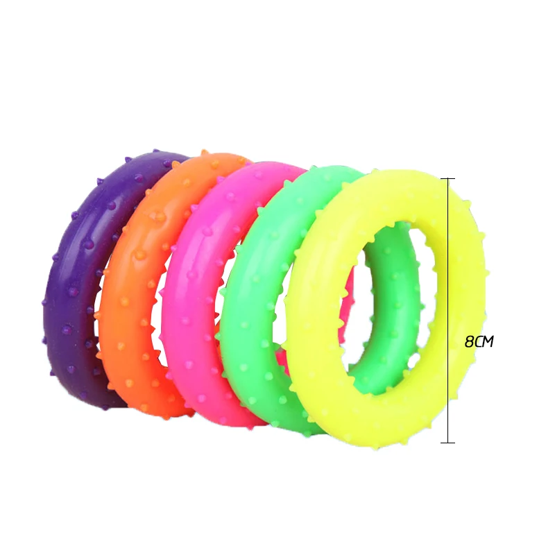 

Manufacturer wholesale multi-colors rubber circle shape dog tpr toys