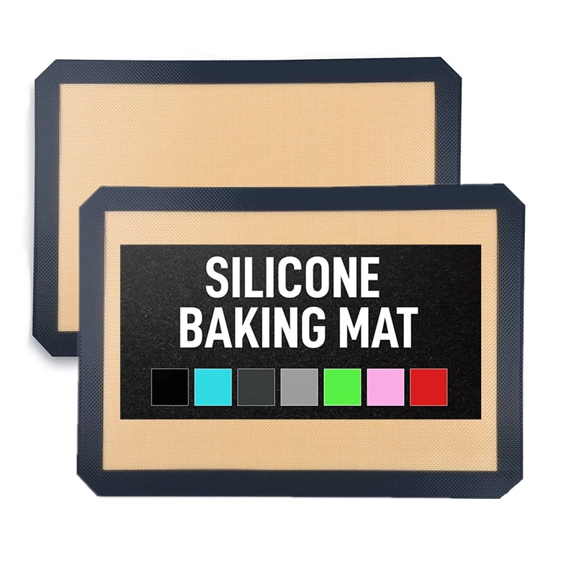 

Custom Reusable Kitchen Bakeware Silicon Cooking Mat Oven Cookie Sheet Liner Silicone Baking Mat for Macaron Pastry, Customizable