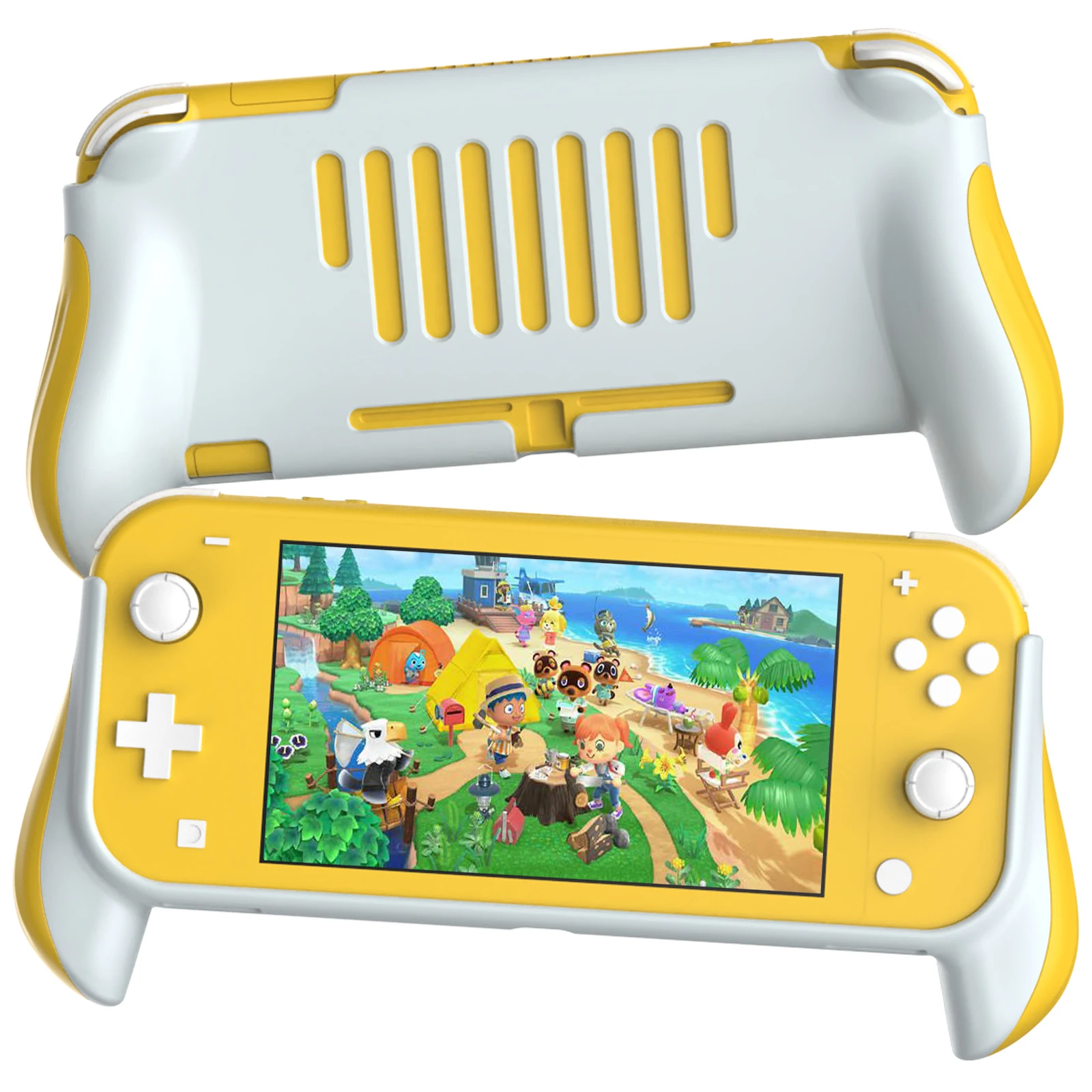

Shockproof Protector Holder Cover Handle Grip Protection Case for Nintendo Switch Lite Mini Game Console, Black,yellow,green