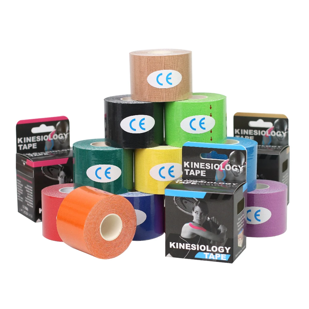 Breathable Elastic Perforated Kinesiology Tape Cotton Athletic Tape for Sports Stress Pain Relief and Muscle Support