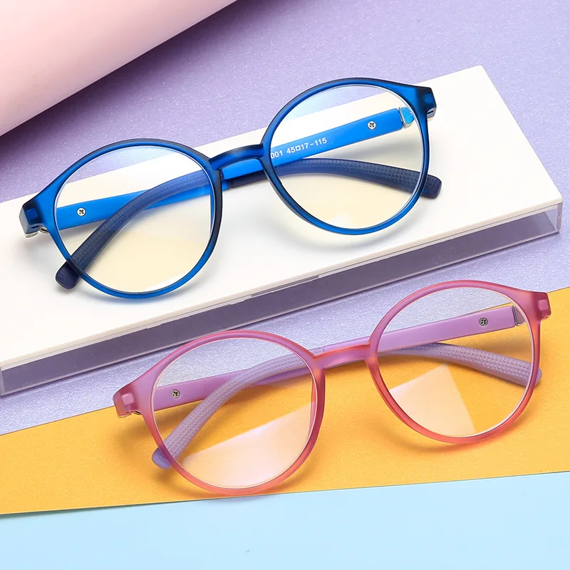 

SKYWAY Fashion Round Frame TR90 Anti Blue Light Filter Computer Glasses For Kids