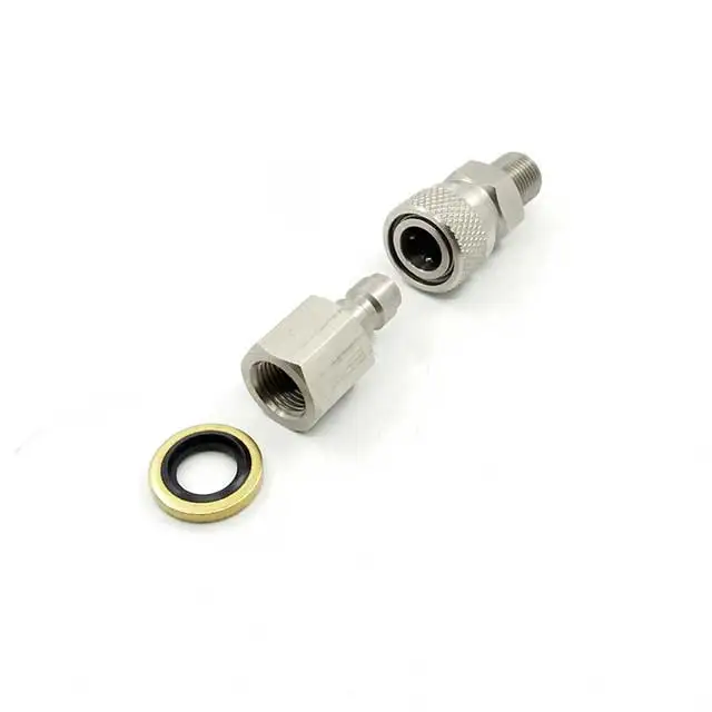 

paintball pcp air gun rifle 8mm quick release disconnect coupler fitting male & female kits 1/8npt fitting