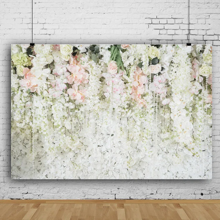 
Nicro 7*5Ft Photo Studio Modern Wedding Floral Flower Wall Decoration Backdrop 
