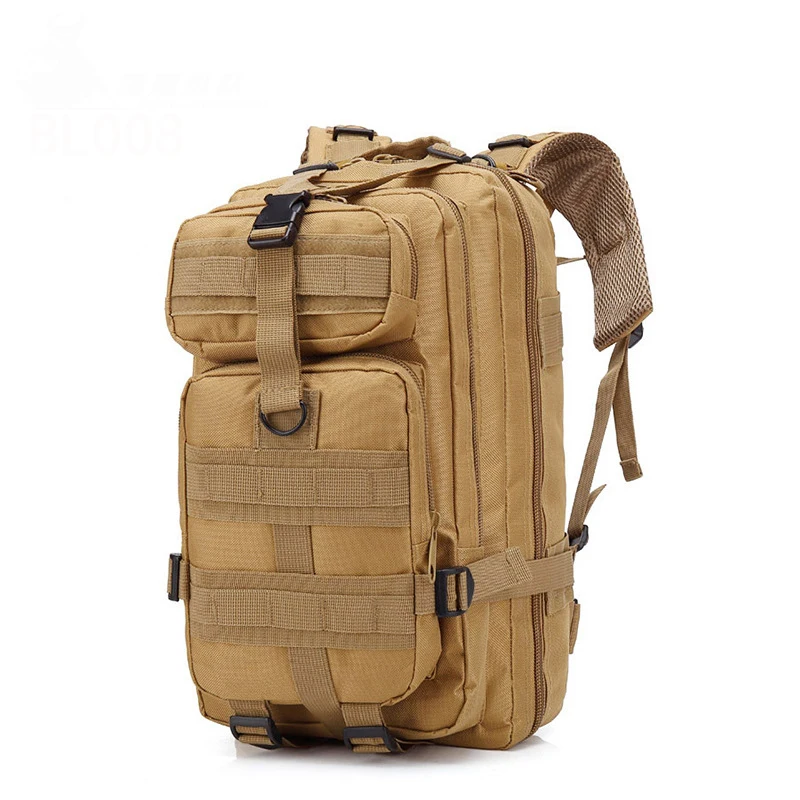 

Customized Durable Large Expandable Ripstop Waterproof Nylon Airsoft Hiking Traveling Tactical Camouflage Molle 3P Backpack, As show