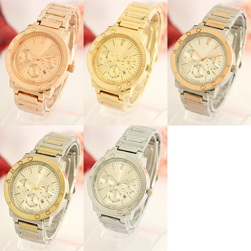 

Europe and the United States Stainless Steel Men and women engagement Luxury Quartz Watches fashion Jewelry holiday Gift
