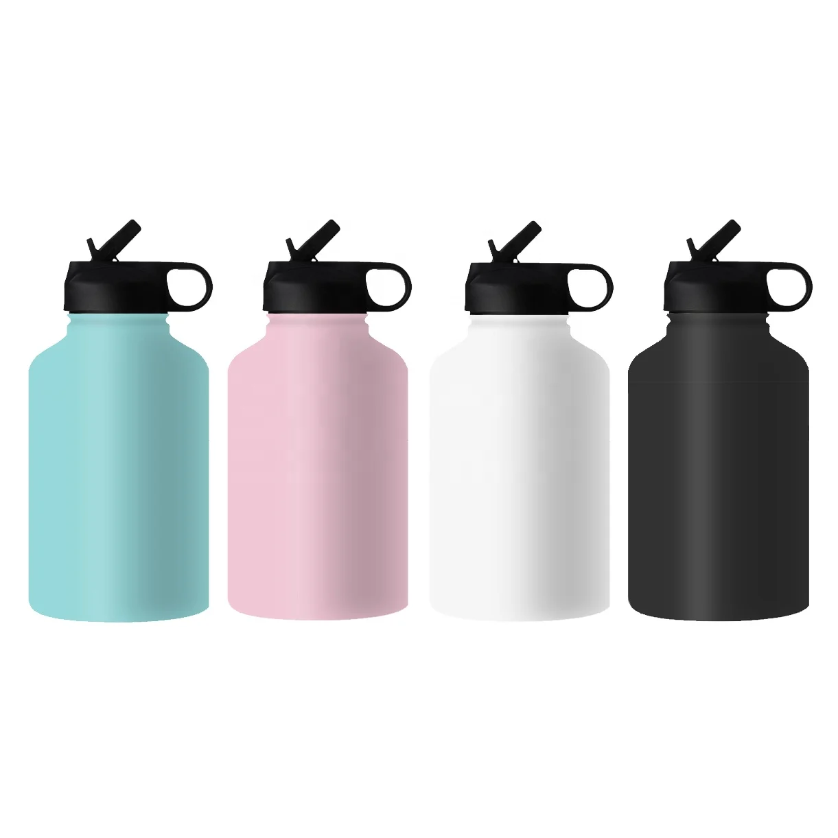 

50 oz Double Wall Thermos Vacuum Flasks Stainless Steel Water Bottles, White, black, pink, mint green or customized