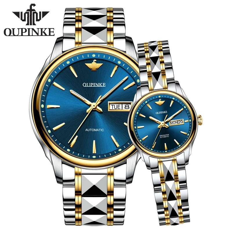 

Oupinke 3170 Brand Luxury Women Mechanical Watches Couple Sport Casual Fashion White Men Watches Automatic wrist Watches