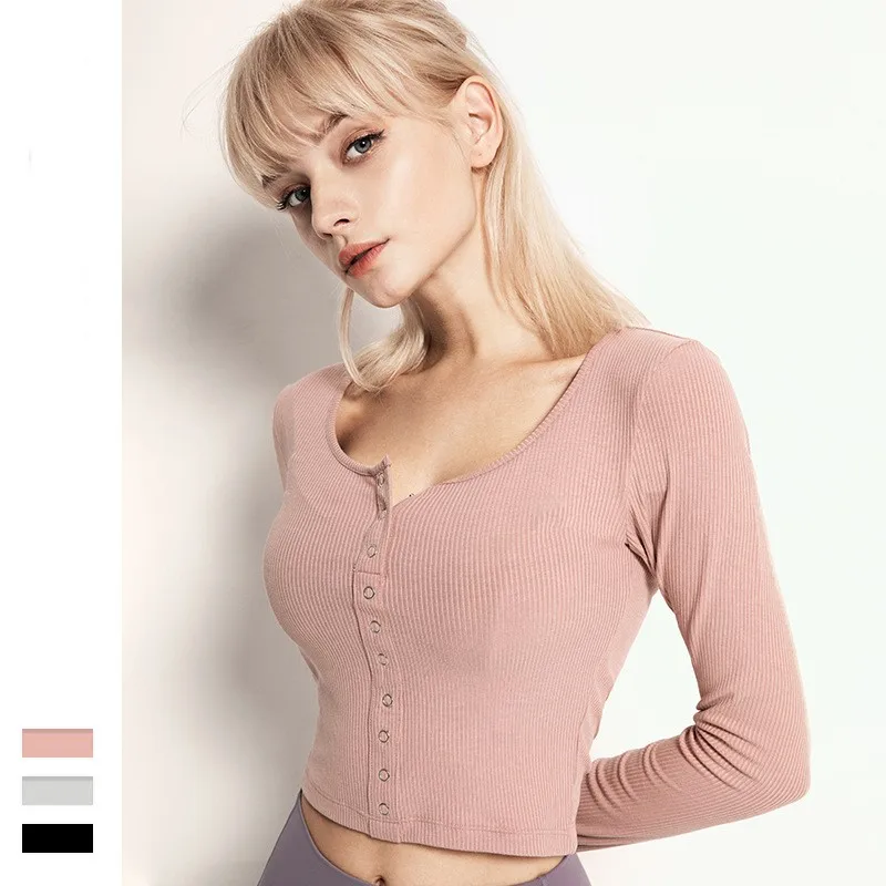 

Women's Sports Compression Shirt Cool Long Sleeve Workout Tops Athletic Exercise Gym Yoga Shirts