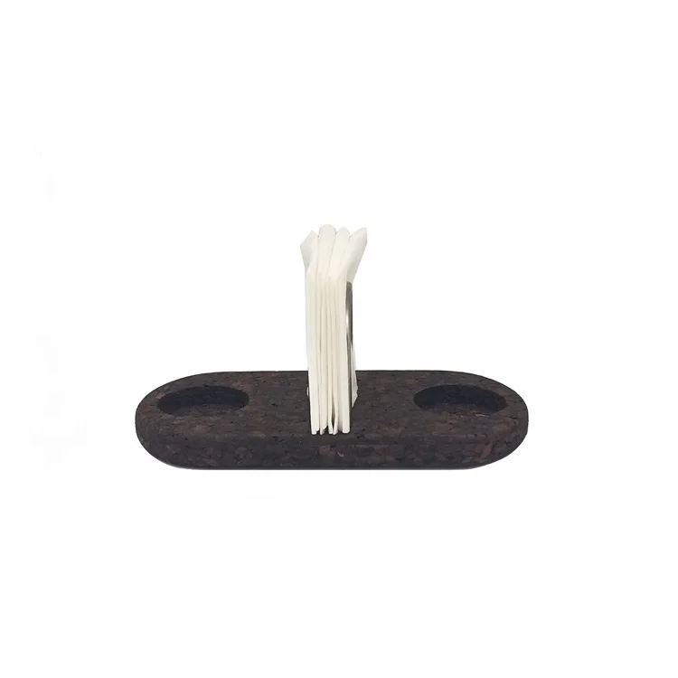
180x90x15mm A Small Dark Cork Tray for Small Plates and Paper Napkins 