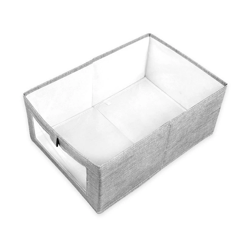 

Non-woven fabric household goods storage box foldable drawer type shoe box Clothing organizer