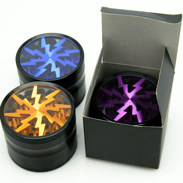 

Hot sale 4 Layers 63mm Alloy Metal Herbal Tobacco Herb Grinder Weed Smoke Grinders Smoking Pipe Grinders