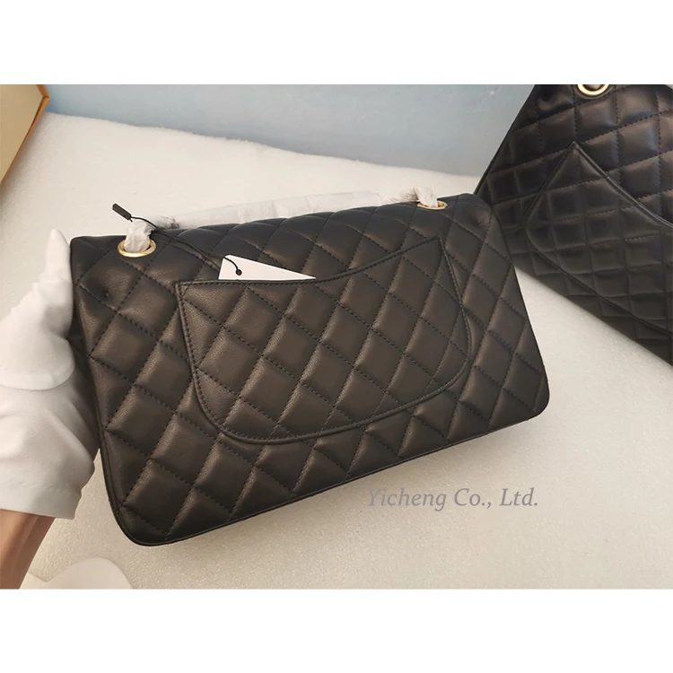 

top grade caviar handbags real leather 25 cm black wholesale design handbag for lady famous brand luxury handbags for women, Many colors