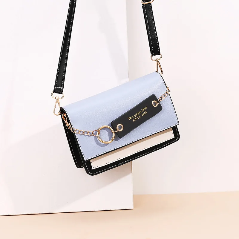 

Fashion Chain Decorate Women Casual Messenger Bag Adjustable Strap Pu Leather Crossbody Shoulder Bag, Mix (as picture)