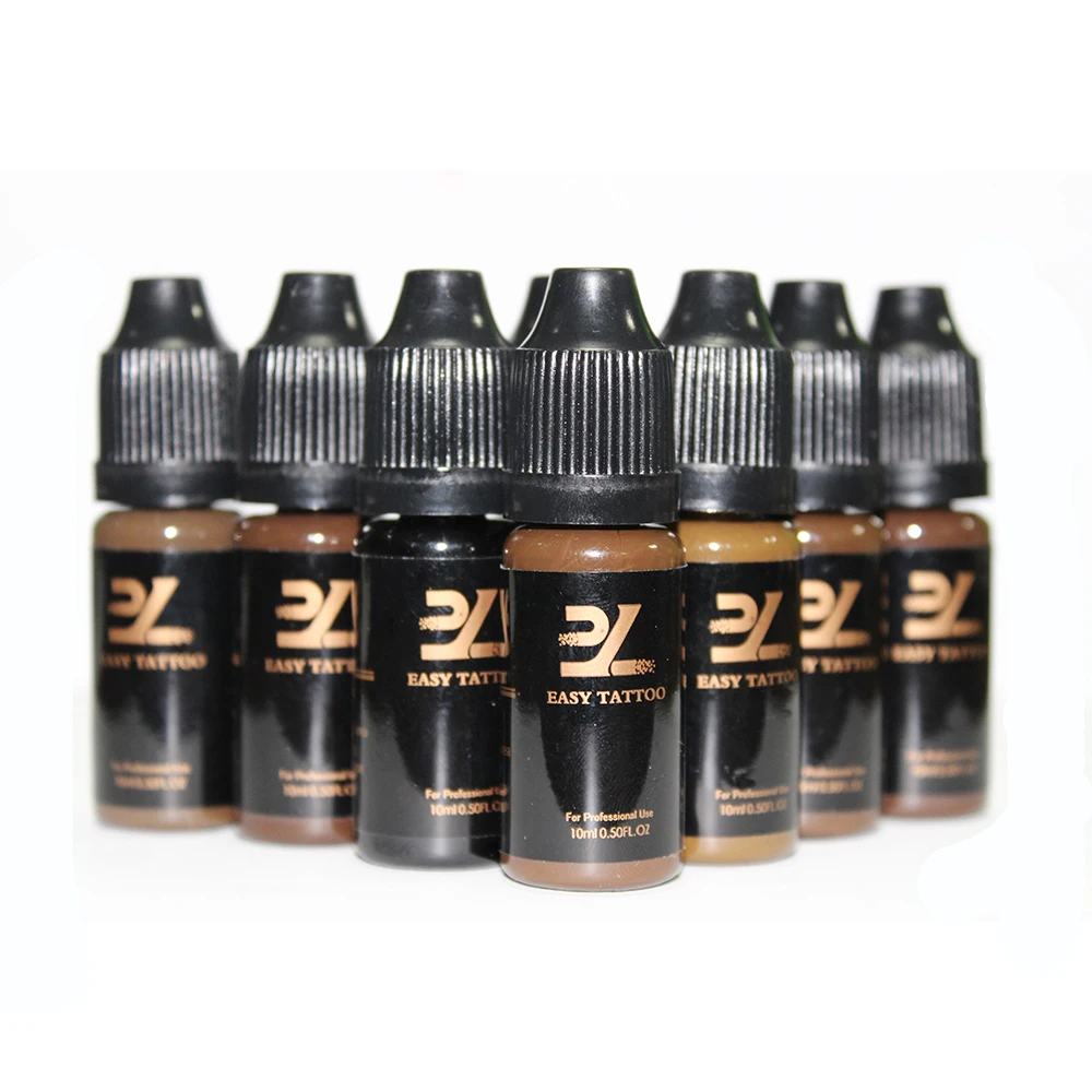 21 Colors Lip Eyebrow Tattoo Organic Pigment 10ml Airbrush Tattoo Ink