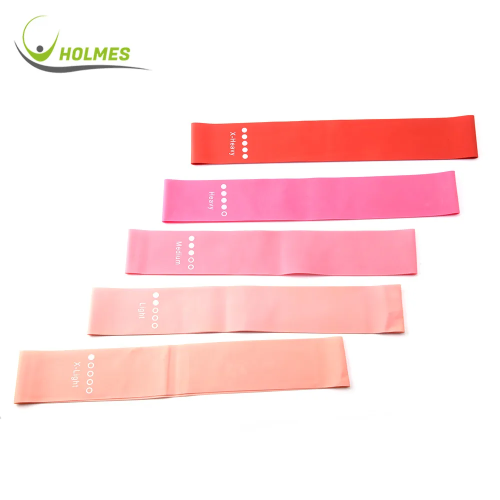 

Latex Exercise Fitness latex free sample resistance bands, Pink/purple/custom