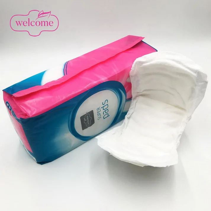 

Extra Protection Premium Organic Cotton Cover Maternity Pad Natural Super Heavy Absorbency Feminine Maxi Pads Private Label