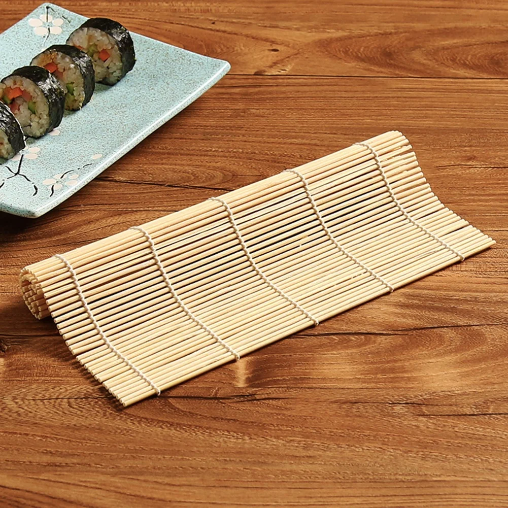 

New 1PC Sushi Kit DIY Onigiri Rice Roller Hand Maker Kitchen Japanese Sushi Maker Tools Bamboo Rolling Mat Curtain